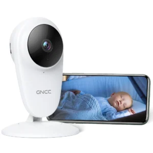 GNCC C1 Baby Monitor, Indoor Camera for Baby/Pet/Security, Remote APP Monitoring