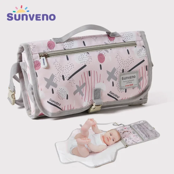 Sunveno Baby Changing Mat Portable Foldable Washable Waterproof