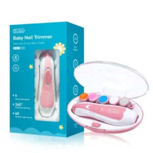 Dr.isla Electric baby Nail clipper LED Light Baby Nail Trimmer