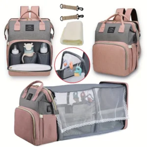 Mommy Bag Lightweight Portable Folding Crib Bed Large