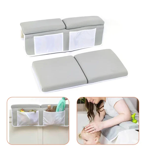 Children Bathing Mat Bath Kneeler Rest Pad Set Elbow Support Knee